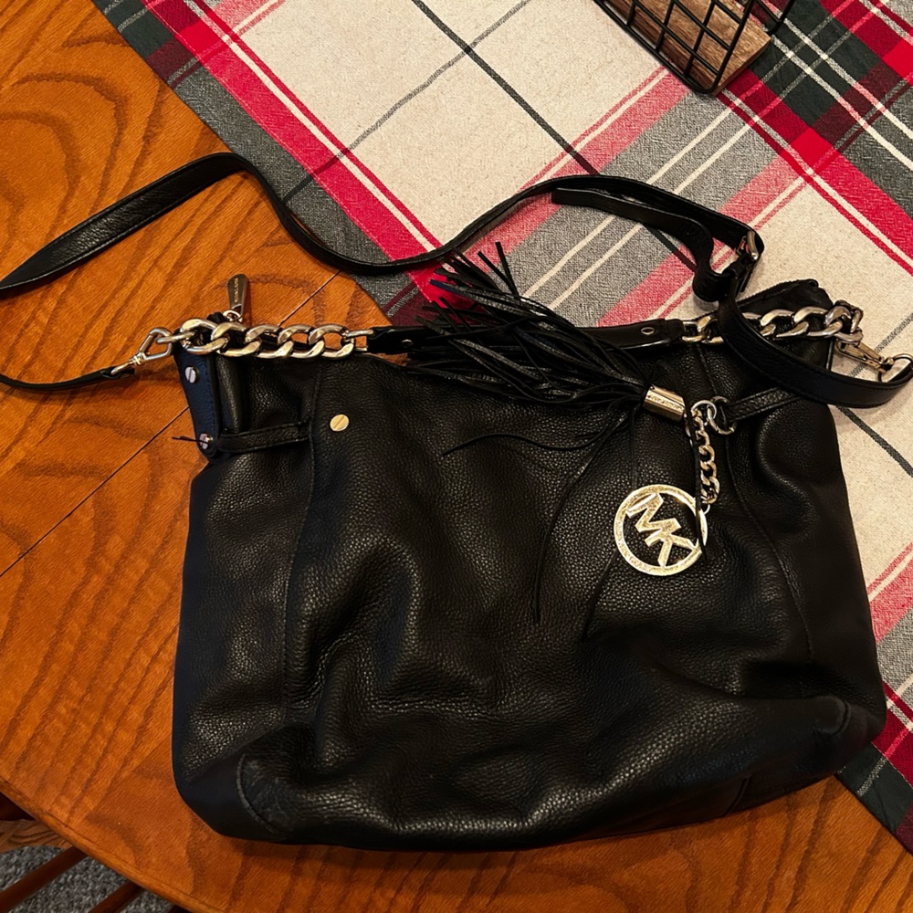 Michael Kors black sachel bag